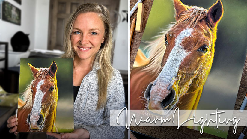 Horse in Warm Lighting